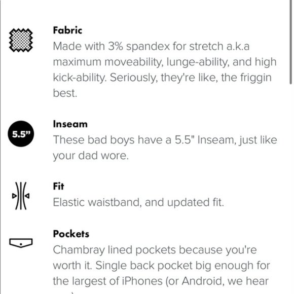 Chubbies The Armadas Stretch Shorts 5.5” Navy Blue - Picture 2 of 7